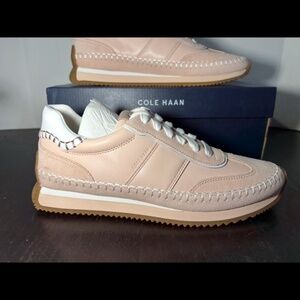 Cole Haan GrandPrø Premier Runner Sneakers Shoes Cameo Rose/Optic White Woman 9B